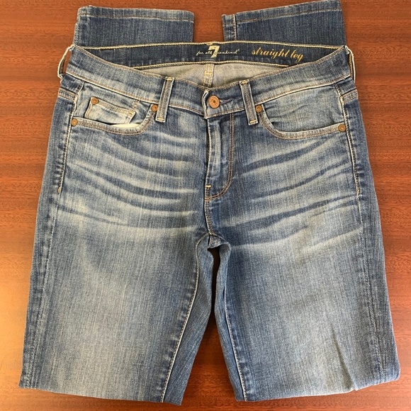 7 For All Mankind Straight Leg EUC - Picture 4 of 8